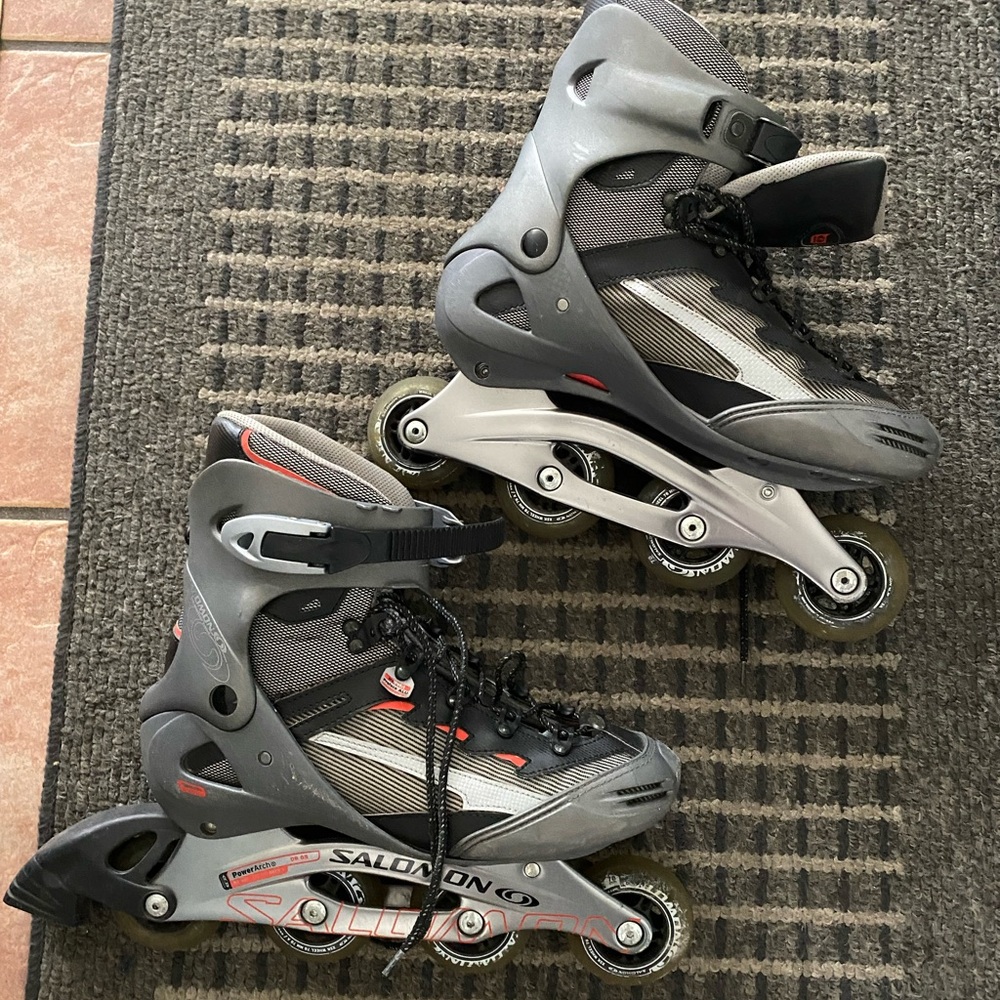 Salomon Gray and Black Inline Skates